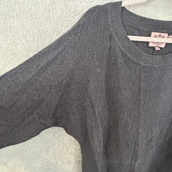 Juicy Couture Dolman Sleeve Sweater Tunic Wool Cashmere Blend Pockets Medium Lg - Picture 6 of 14